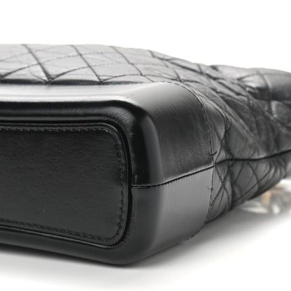 Chanel Aged Calfskin Quilted Large Gabrielle Hobo Black 9 of 13