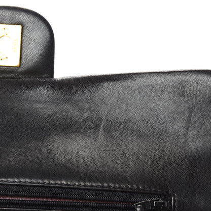 Chanel Lambskin Quilted Medium Double Flap Black 9 of 15