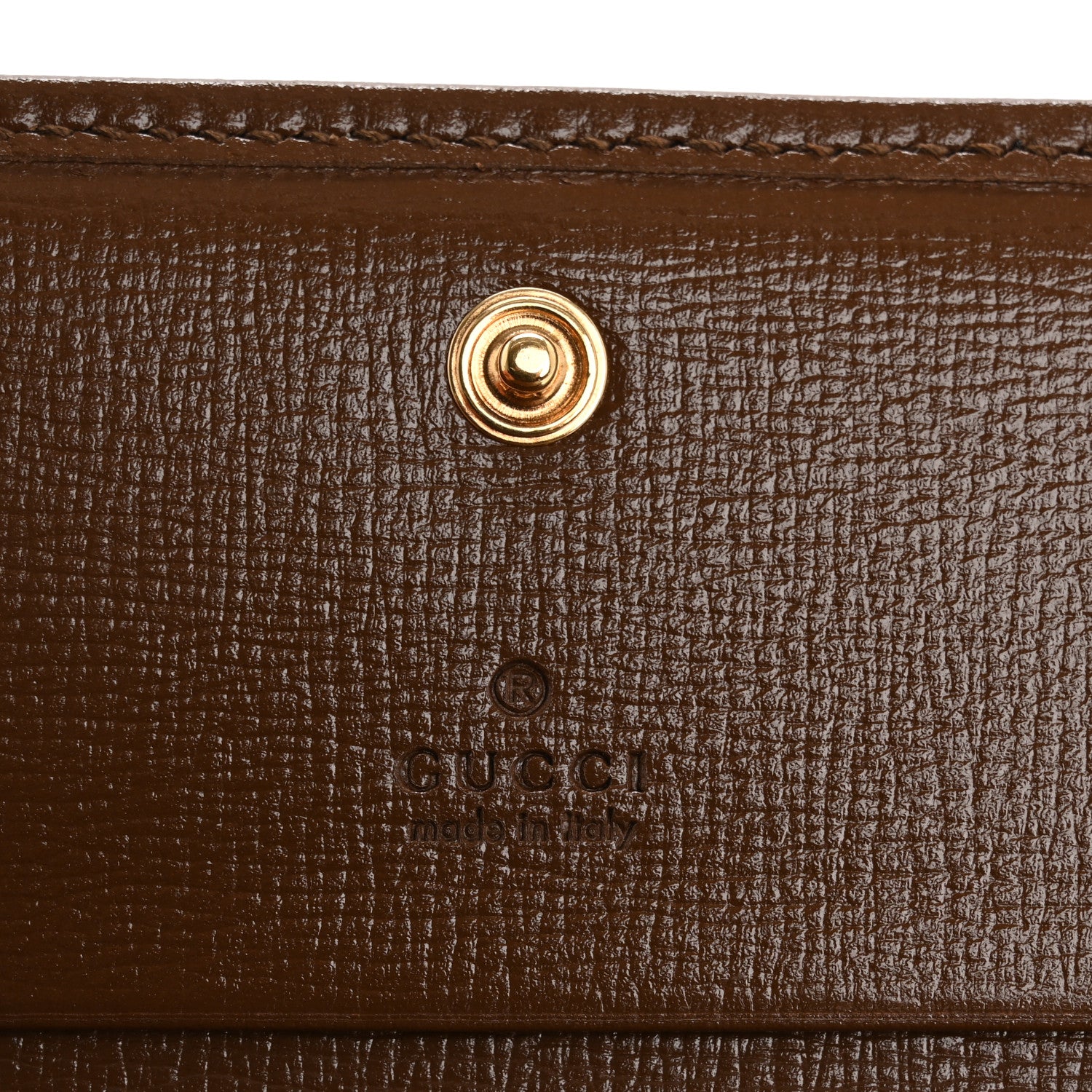 Gucci GG Supreme Monogram Horsebit 1955 Card Case Wallet Beige Ebony Brown Sugar 6 of 11