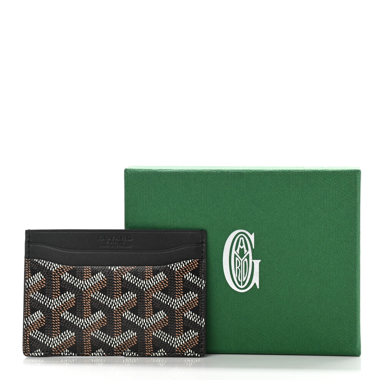 Goyardine Saint Sulpice Card Holder Black