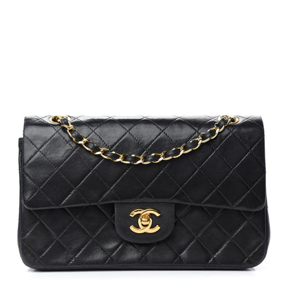 Chanel Lambskin Quilted Small Double Flap Black 1 of 18