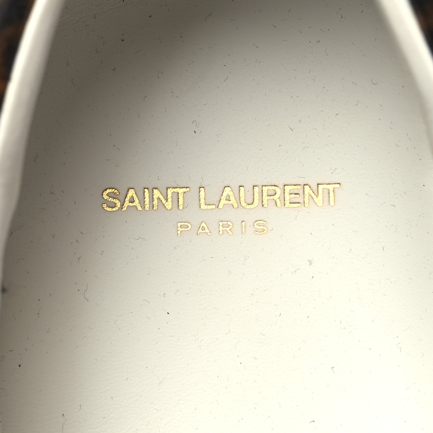Saint Laurent Calfskin Embroidered Mens Court Classic Sneakers 45 White Black 6 of 10