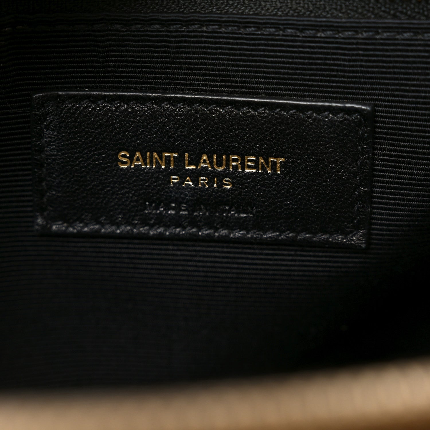 Saint Laurent Grain De Poudre Matelasse Chevron Monogram Shopping Bag Nude Powder 6 of 10