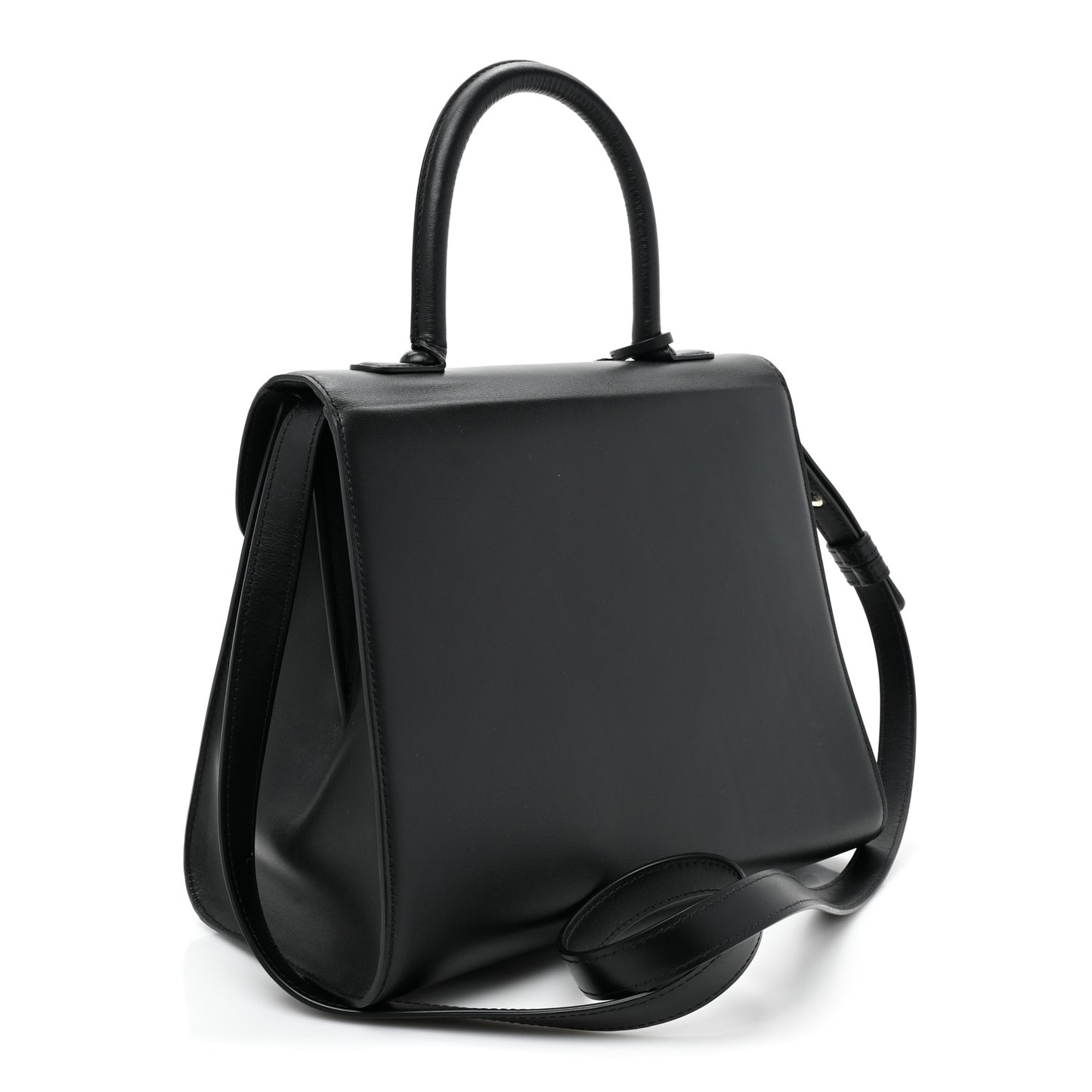 Box Calfskin MM Brillant Satchel Black