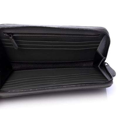 Bottega Veneta Nappa Intrecciato Zip Around Wallet Kaki Fondente 5 of 6