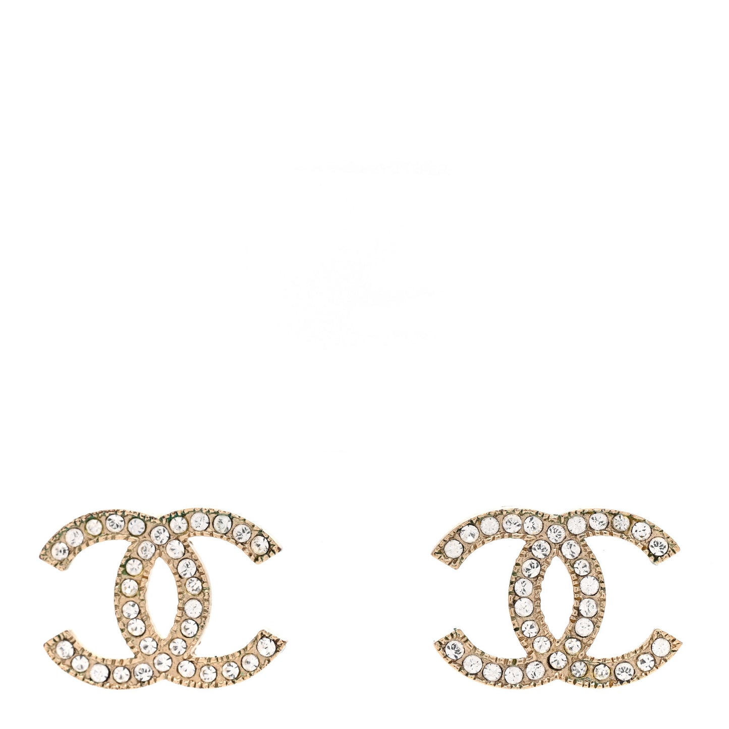 Crystal CC Earrings Gold
