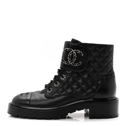 Chanel Calfskin Cap Toe CC Riding Boots 39 Black 3 of 25