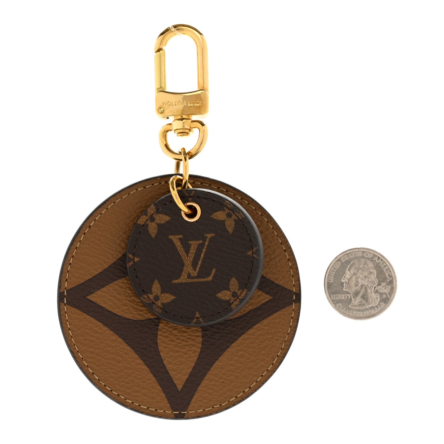 Monogram Reverse Key Holder Bag Charm