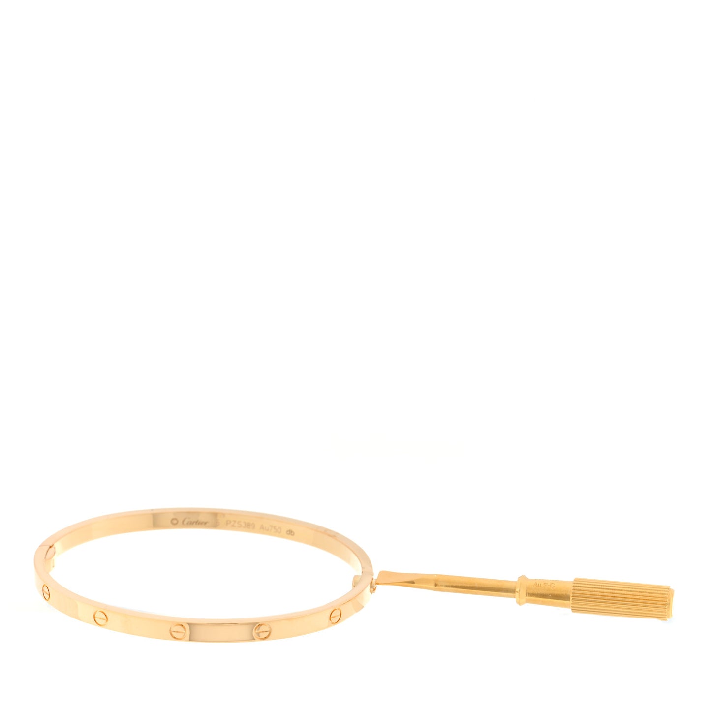 18K Yellow Gold Small LOVE Bracelet 16