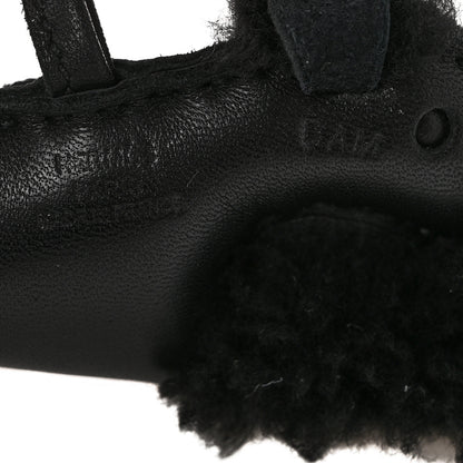 Hermes Milo Lambskin Shearling Budy Punk Charm  Black 3 of 3