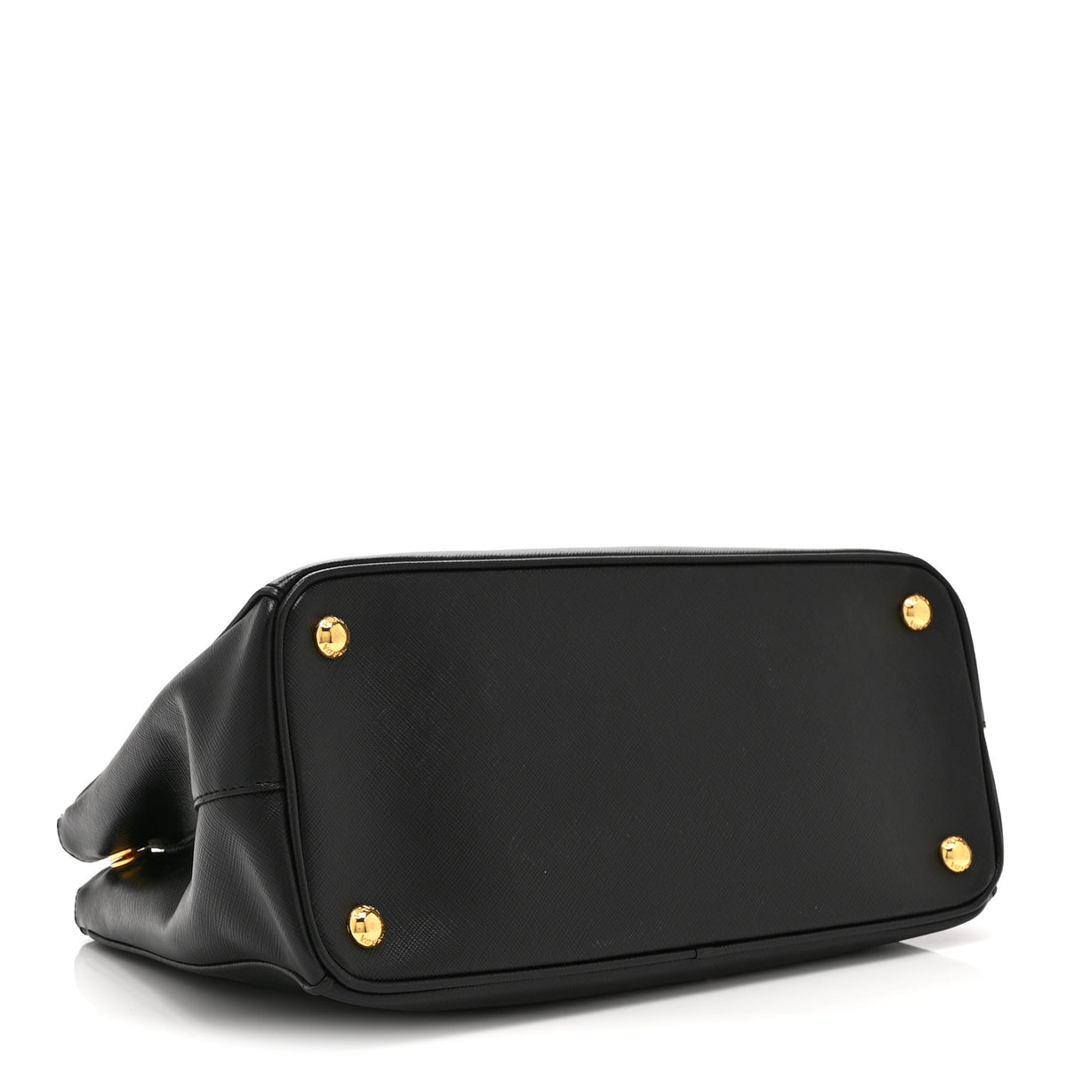 Saffiano Small Galleria Double Zip Tote Black