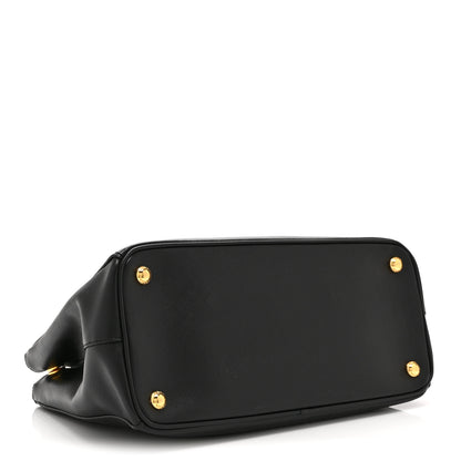 Prada Saffiano Small Galleria Double Zip Tote Black 4 of 12