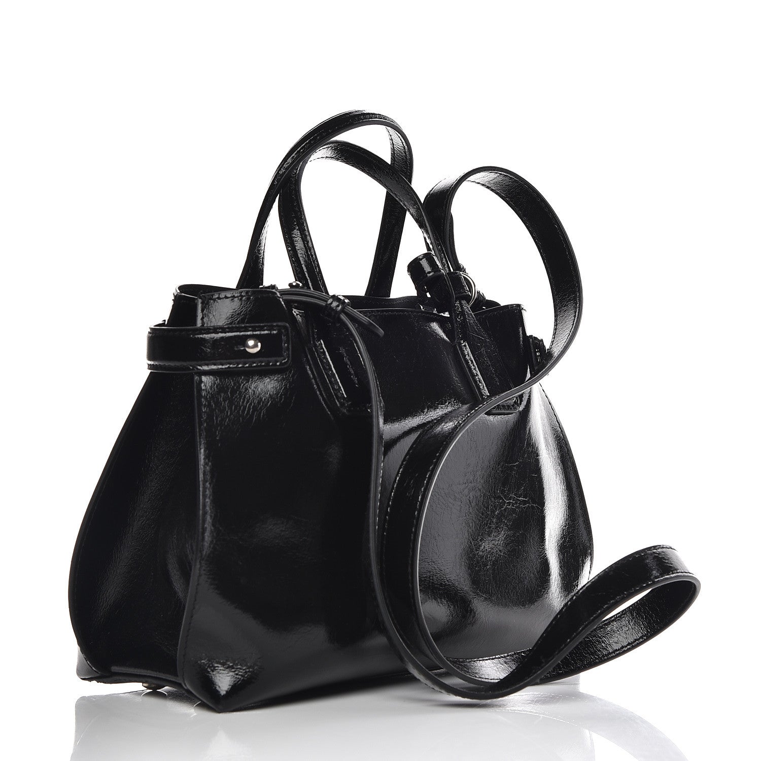 Burberry Soft Calfskin Small Banner Tote Black 3 of 10