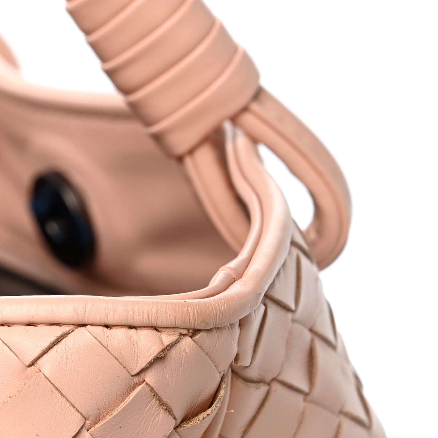 Nappa Intrecciato Woven Tote Flamingo