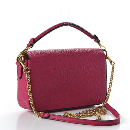 Fendi Cuoio Romano Mini Baguette Fuxia 2 of 8