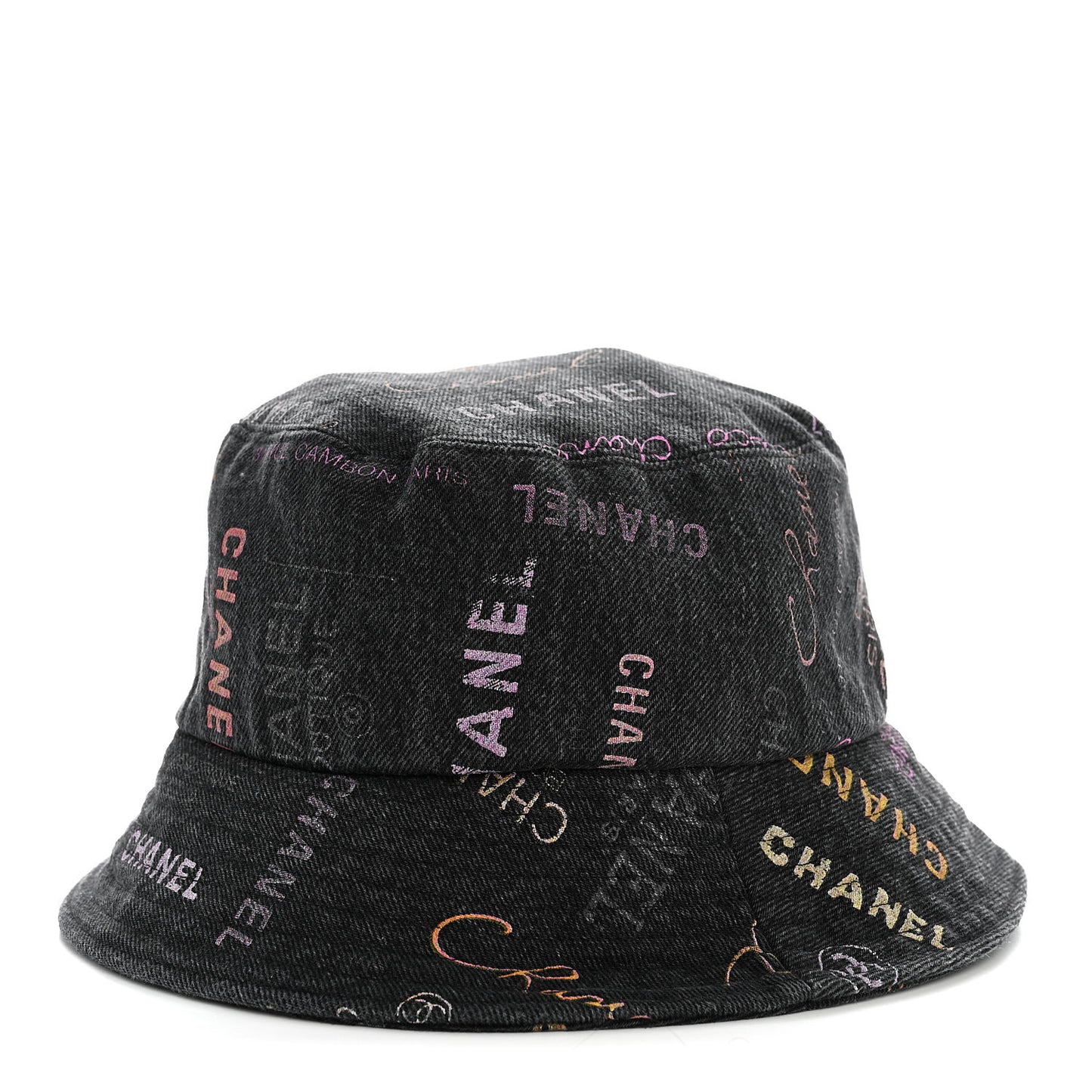 Denim Mood Cloche Bucket Hat M Black