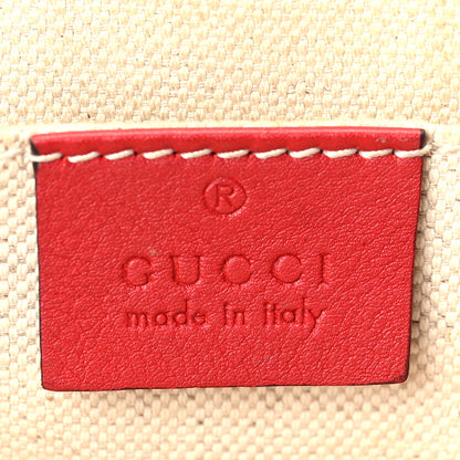 Gucci Moon Calfskin Web Large Dionysus Bamboo Top Handle Bag Hibiscus Red 5 of 9