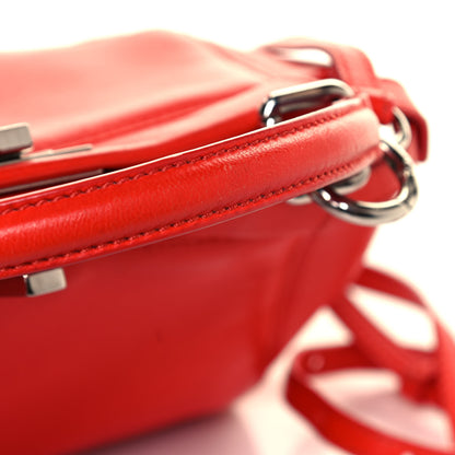 Fendi Nappa Mini Peekaboo Iconic Satchel Papavero 12 of 12