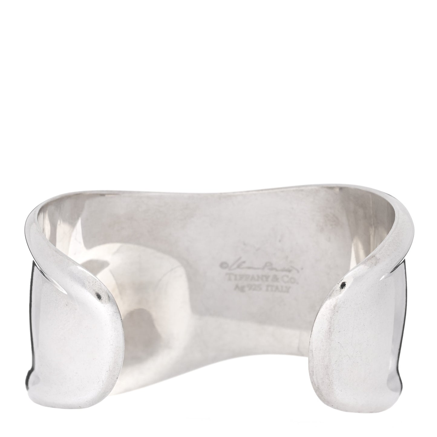 Sterling Silver Small Elsa Peretti Left Wrist Bone Cuff Bracelet