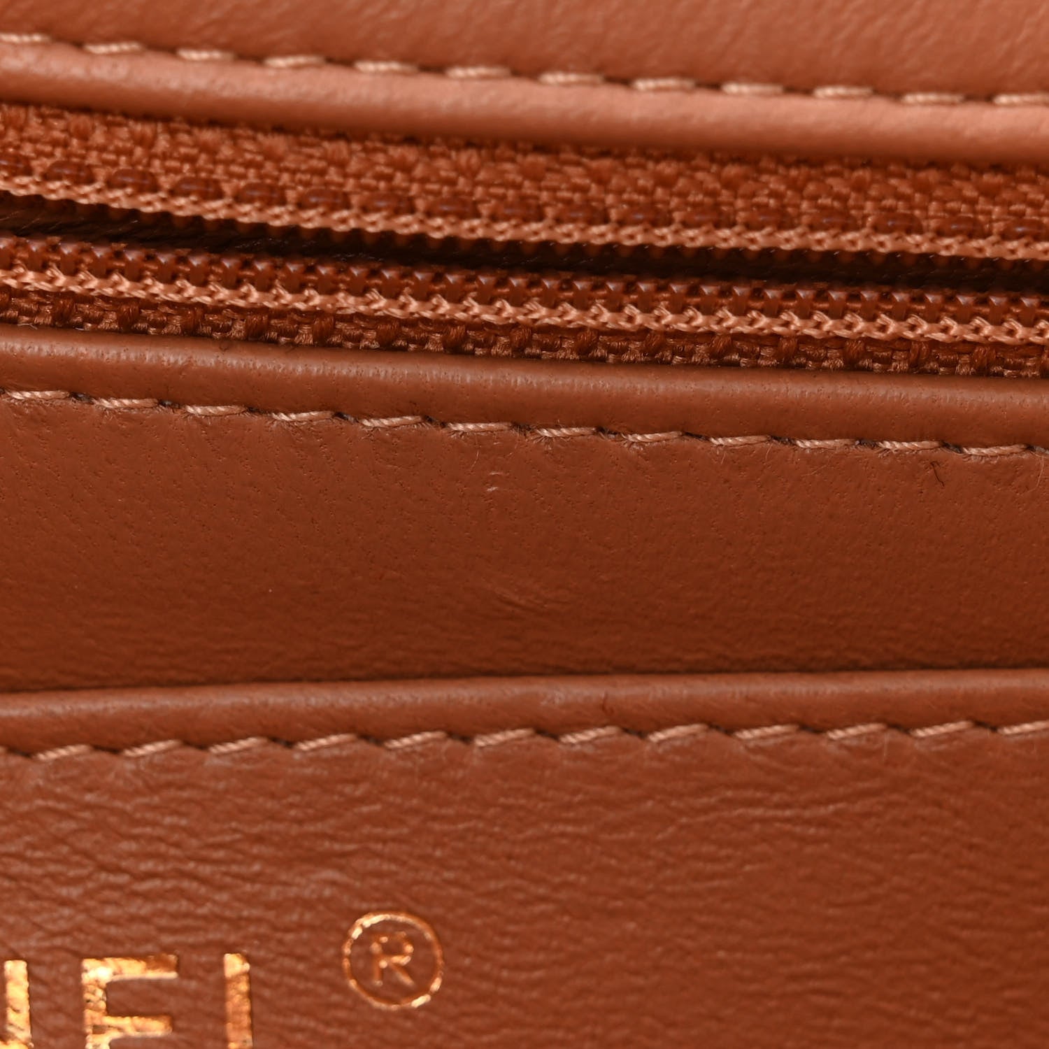 Chanel Lambskin Quilted Mini Rectangular Flap Brown 11 of 12