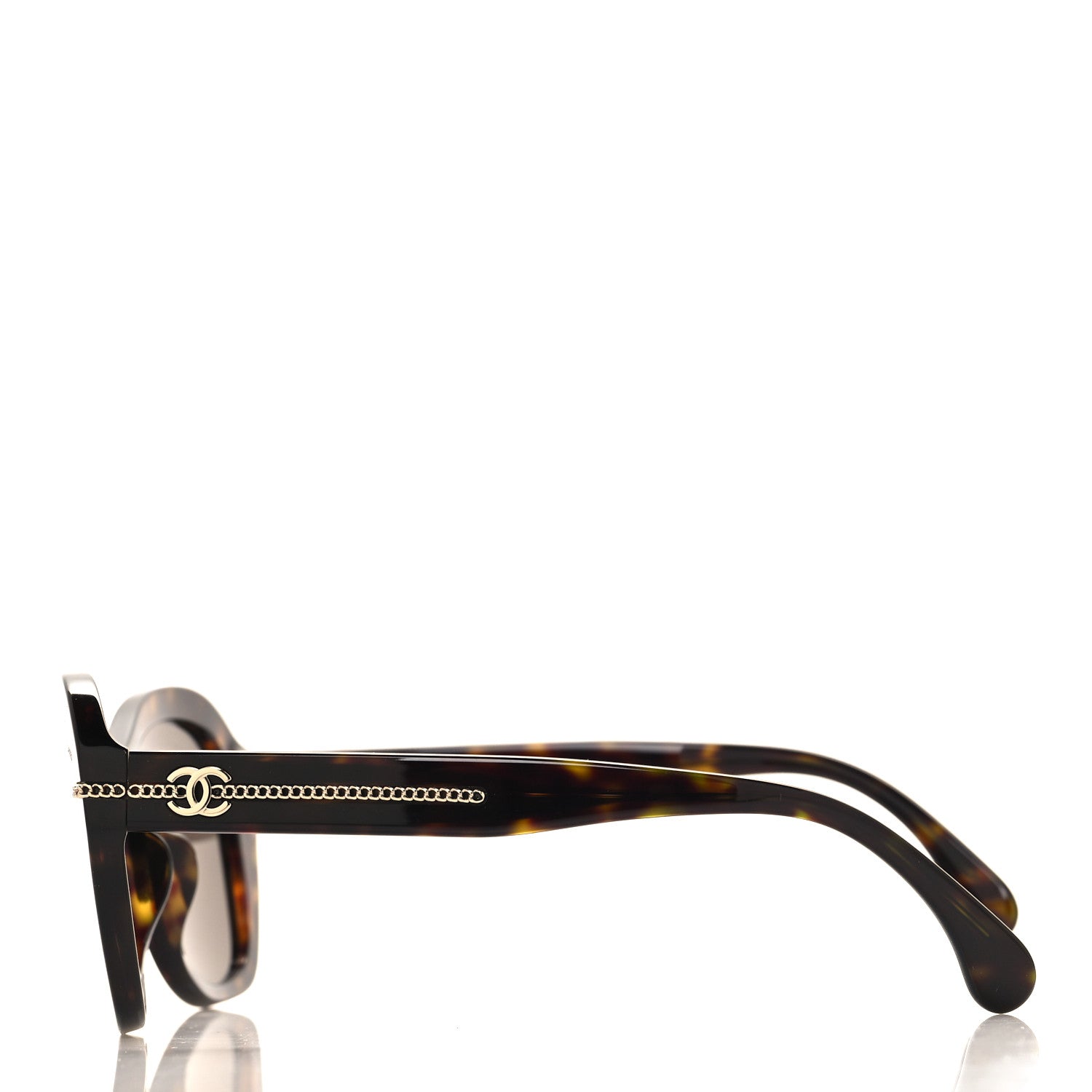 Chanel Acetate Polarized CC Butterfly Sunglasses 5510-A Dark Tortoise 3 of 6