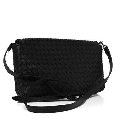 Bottega Veneta Nappa Intrecciato Dahlia Clutch Crossbody Black 3 of 10