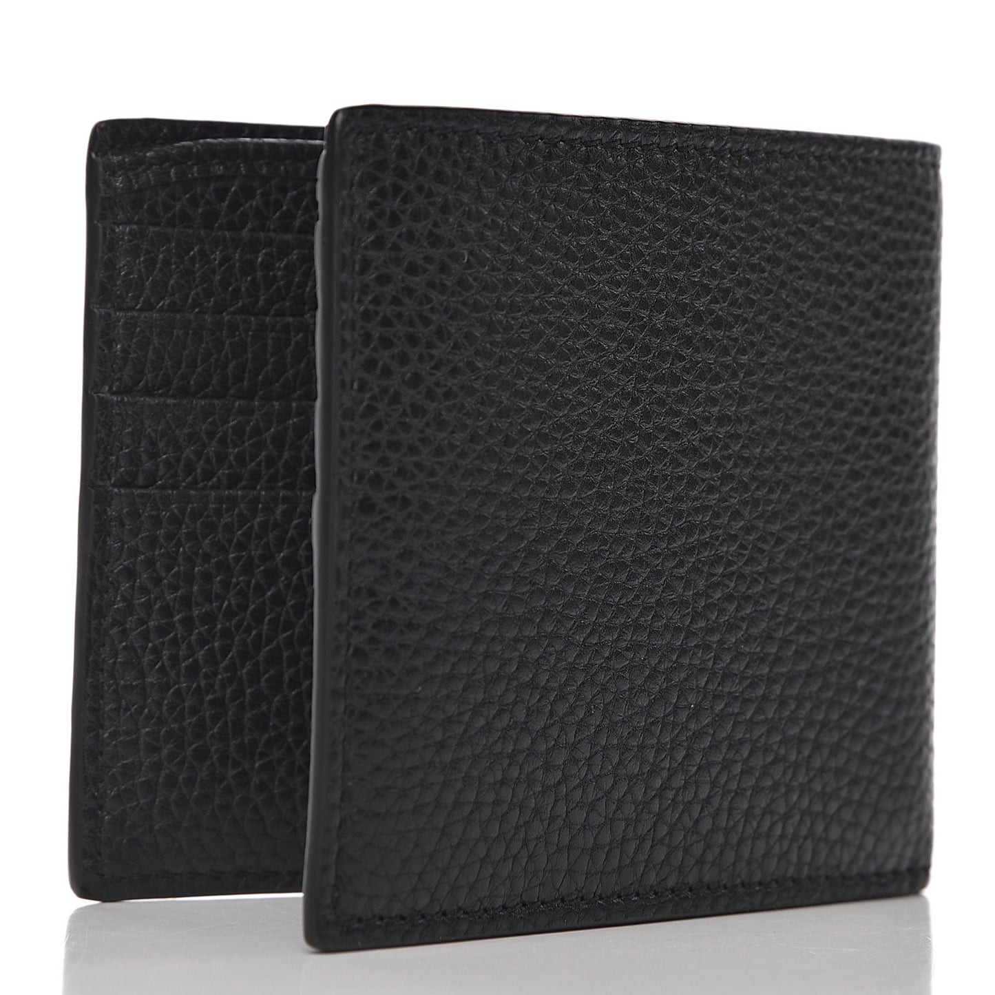 Calfskin Dorian Bi-Fold Wallet Black