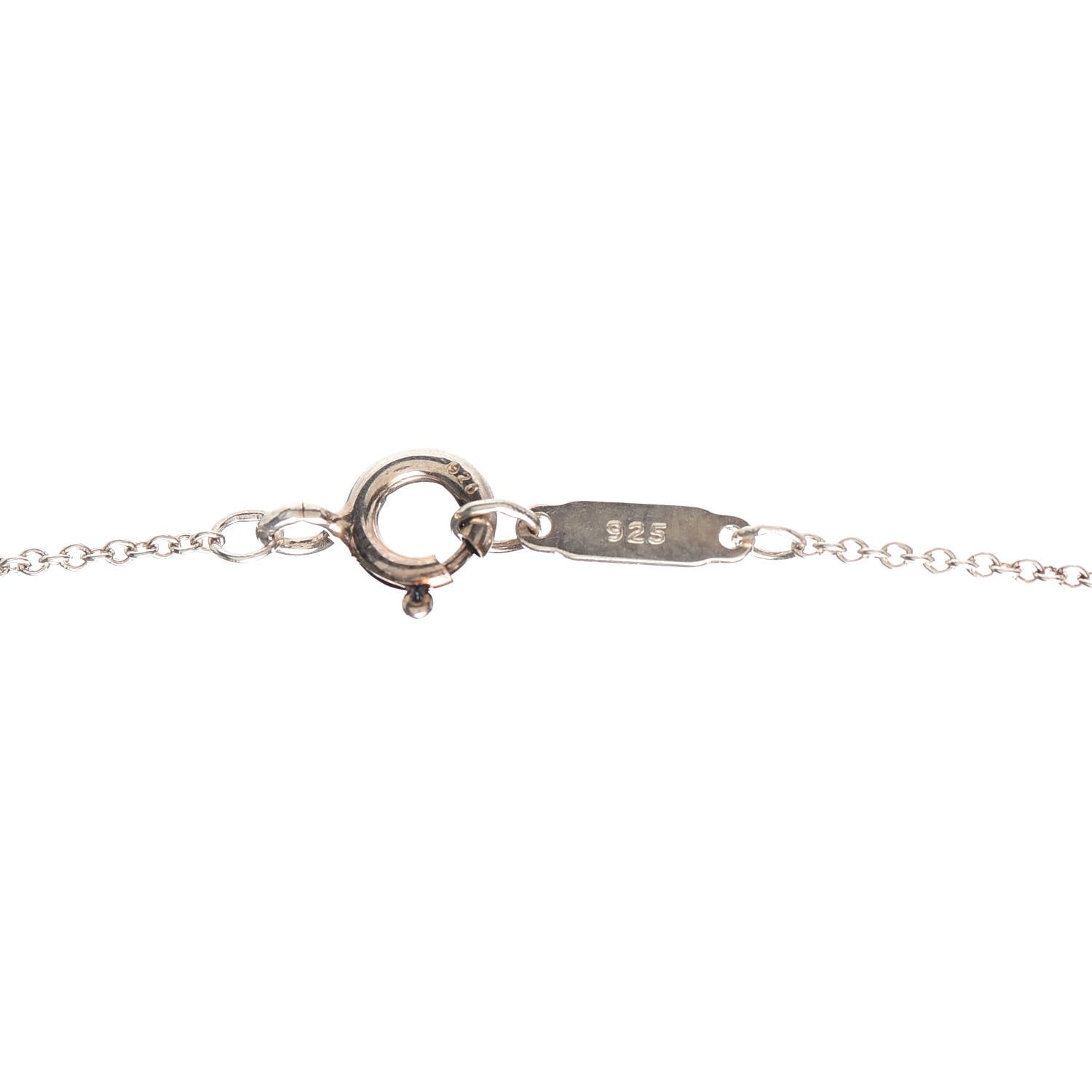 Tiffany Sterling Silver Medium Atlas Open Pendant Necklace 4 of 5