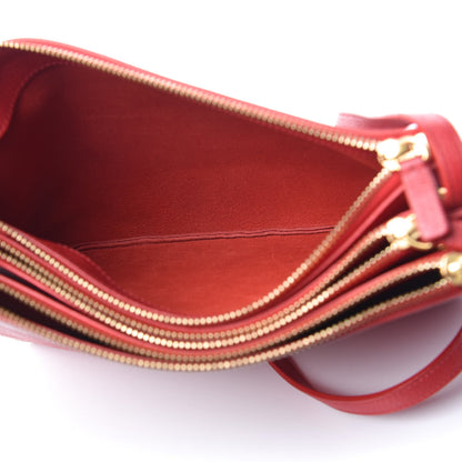 Celine Goatskin Large Trio Crossbody Bag Scarlet 5 of 12
