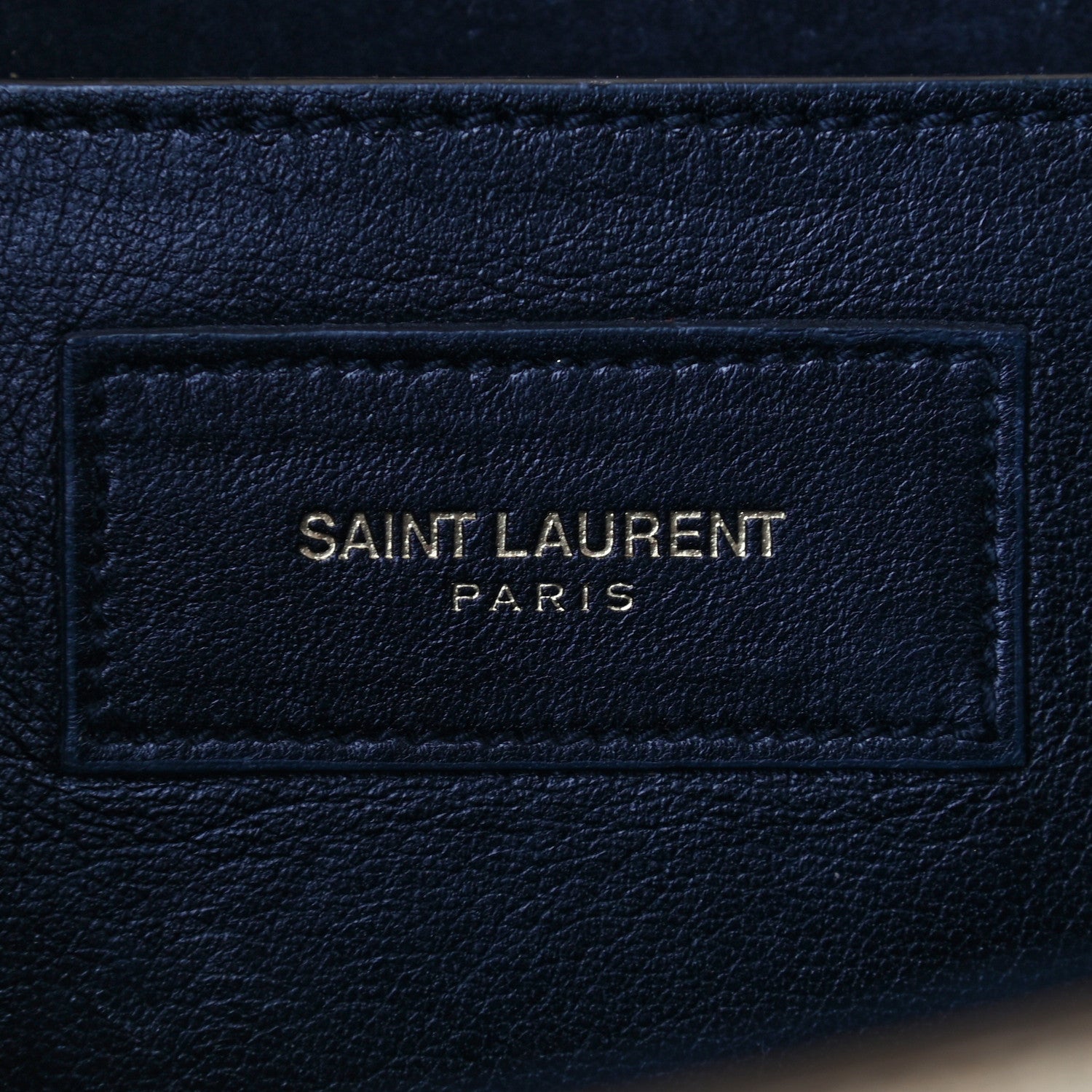 Saint Laurent Metallic Textured Calfskin Classic Monogram Cassandre Clutch Gold 5 of 6