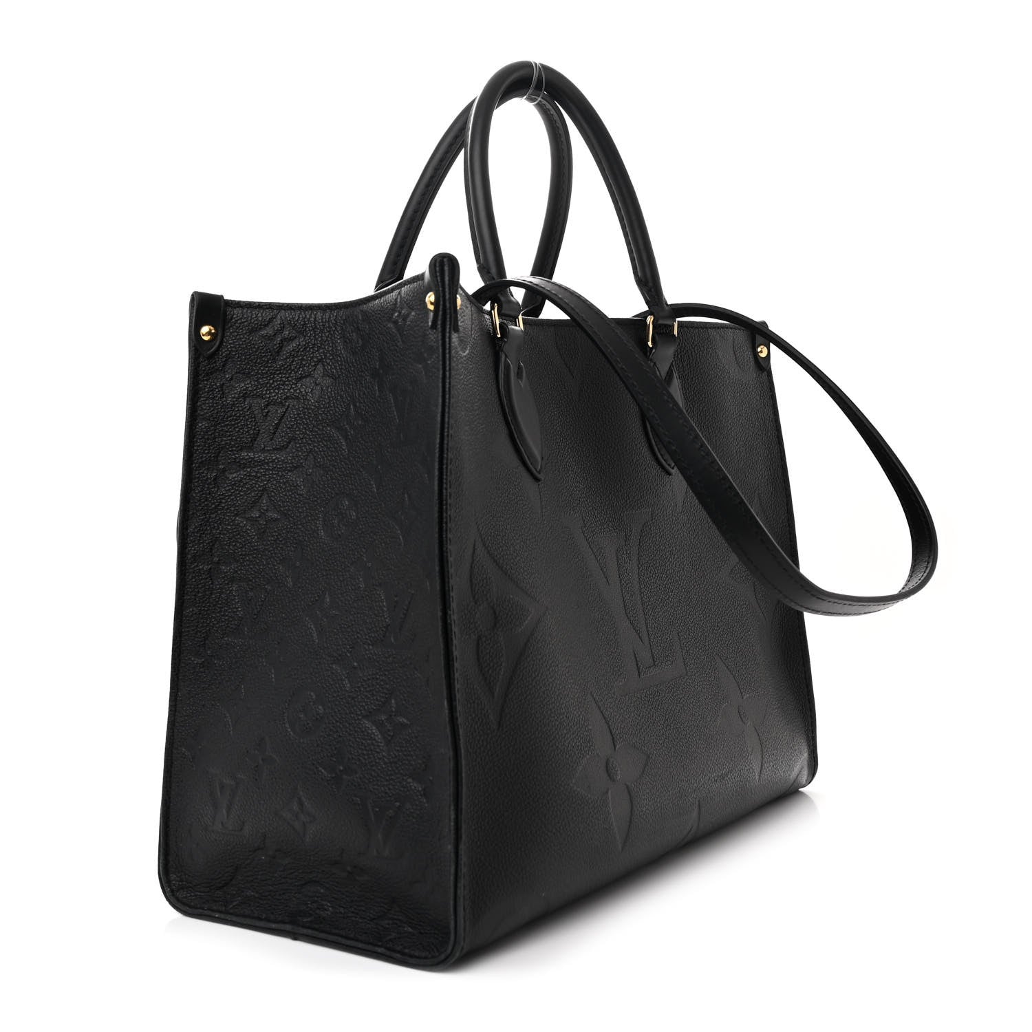 Louis Vuitton Empreinte Monogram Giant OnTheGo MM Black 3 of 10