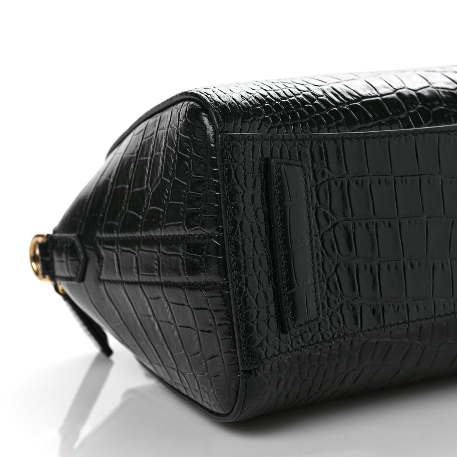 Givenchy Calfskin Crocodile Embossed Mini Antigona Black 7 of 8