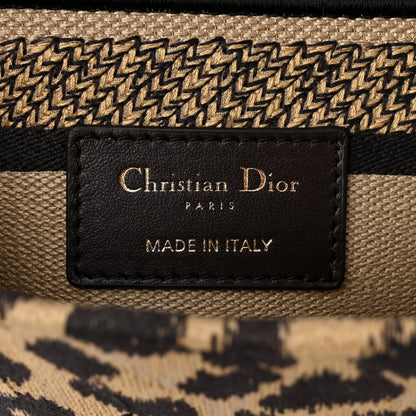 Christian Dior Canvas Medium Mizza Embroidered Lady D-Lite Beige Multicolor 6 of 12