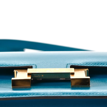 Hermes Tadelakt Constance 18 Bleu Izmir 10 of 20