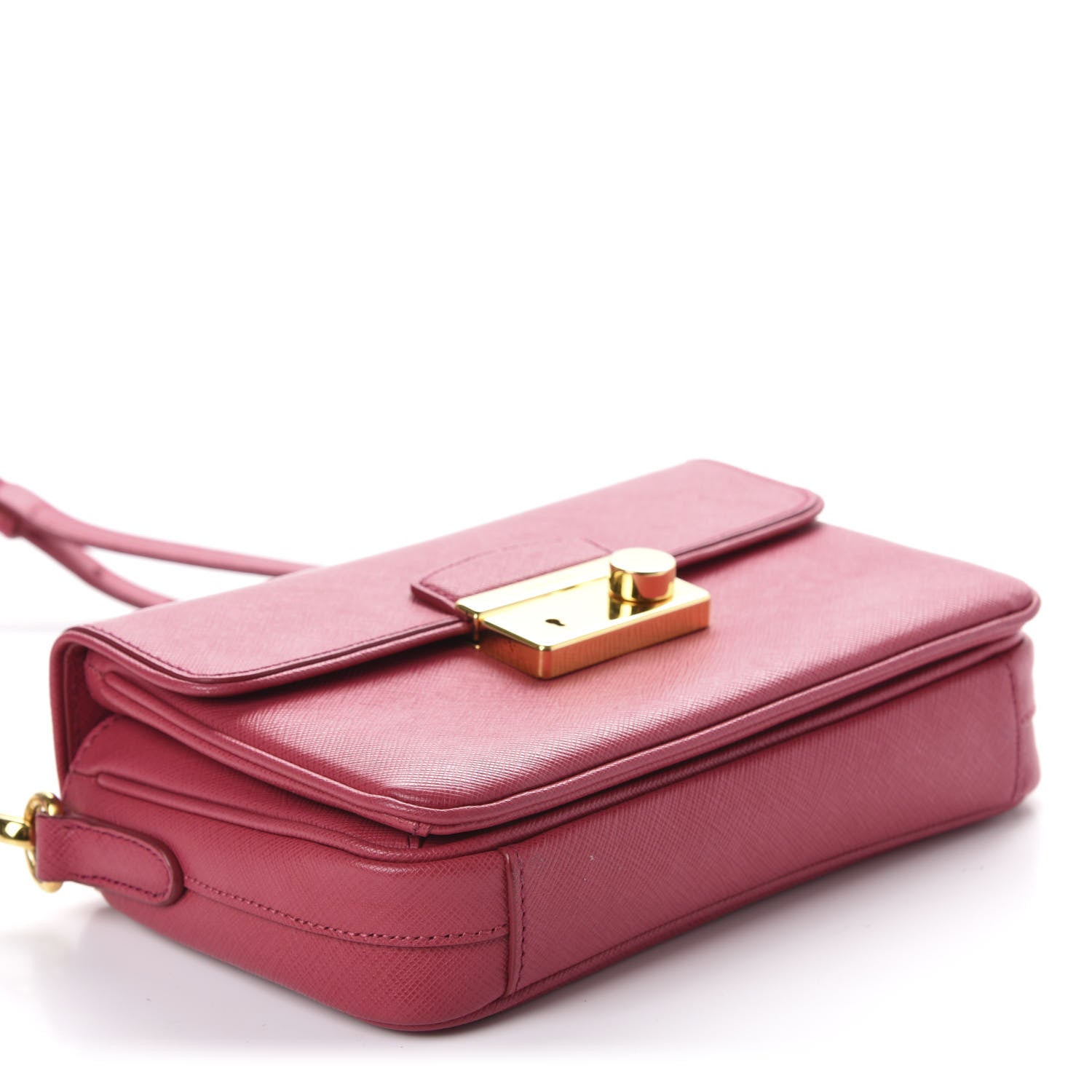 Prada Saffiano Lux Mini Sound Crossbody Ametista 4 of 9
