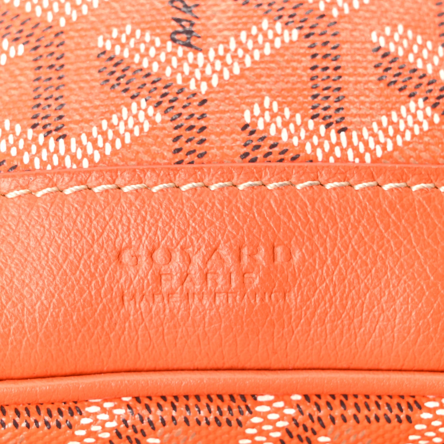 Goyardine Petit Flot Bucket Bag PM Orange