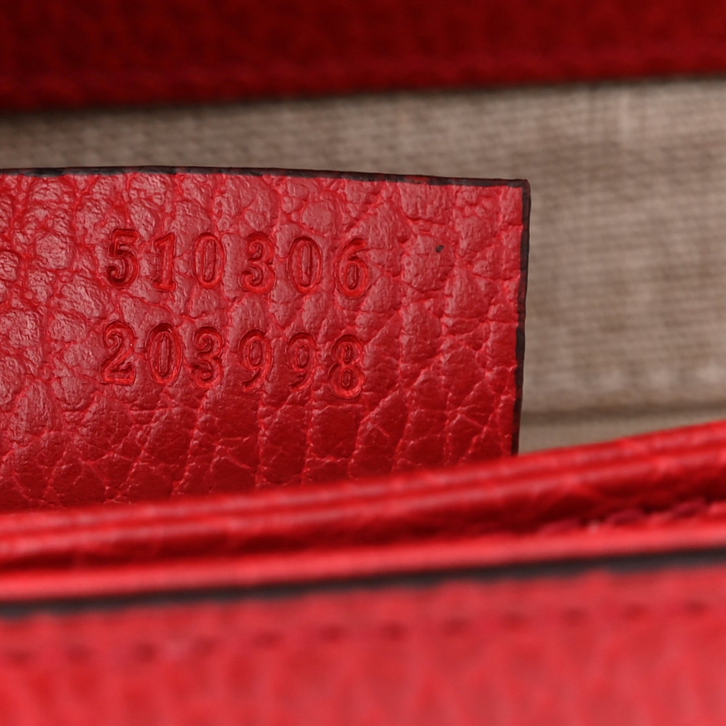 Dollar Calfskin Medium Interlocking G Top Handle Shoulder Bag Red