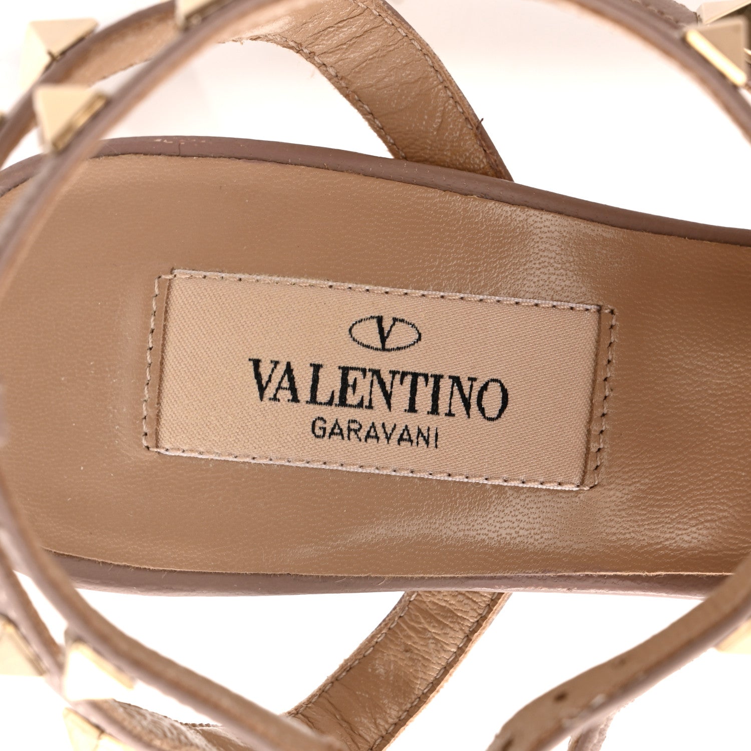 Valentino Garavani Patent Rockstud Ankle Strap 65mm Pumps 37 Poudre 8 of 8