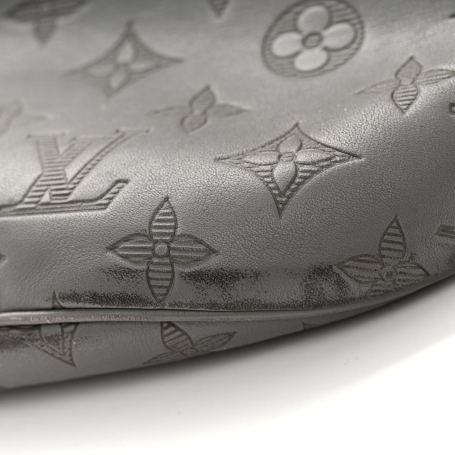 Calfskin Monogram Shadow Discovery Bumbag PM Gray