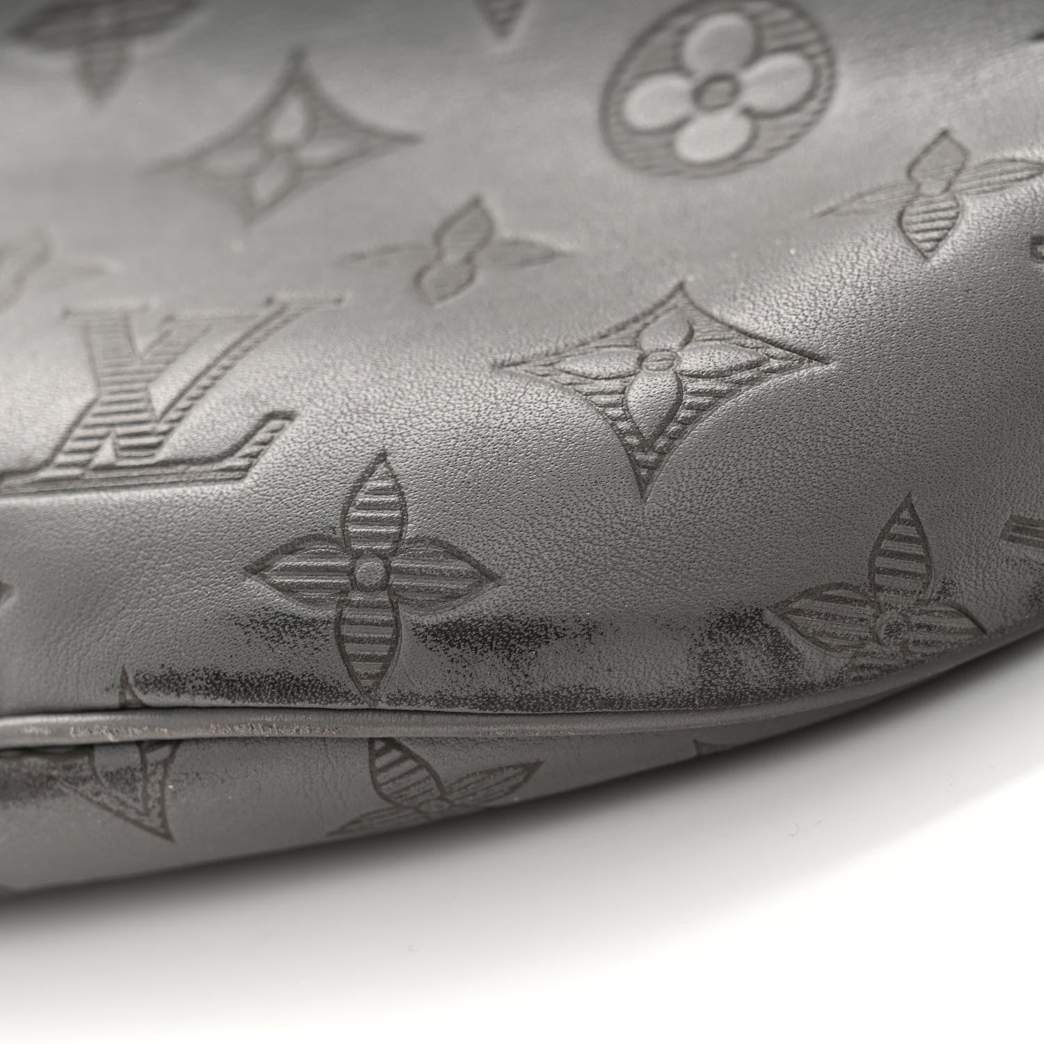 Louis Vuitton Calfskin Monogram Shadow Discovery Bumbag PM Gray 13 of 13