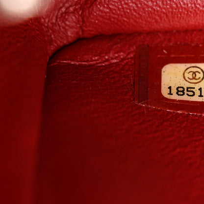 Chanel Patent Calfskin Quilted Mini Rectangular Flap Red 7 of 11