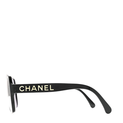 Chanel Acetate Square Sunglasses 5408 Black 3 of 8
