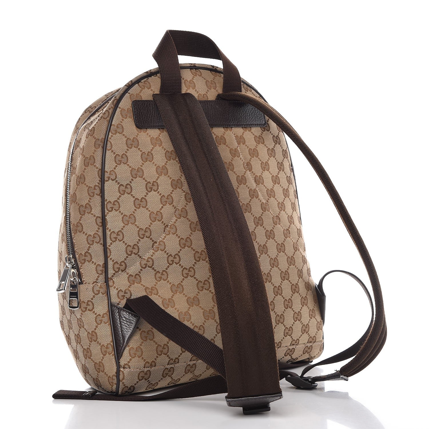 Gucci Monogram Travel Backpack Dark Brown 3 of 9