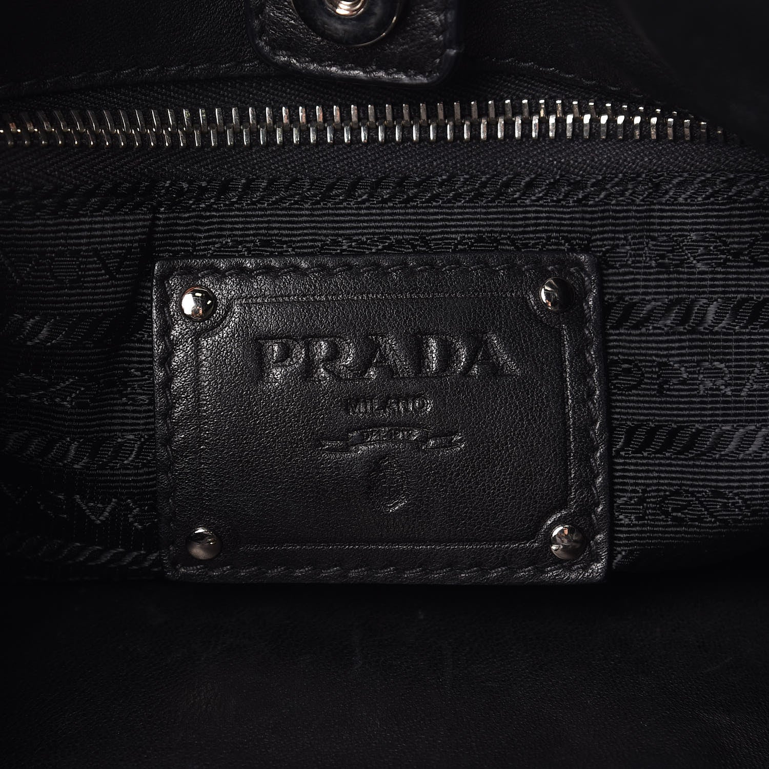 Prada Nappa Frills Shoulder Bag Black 6 of 16