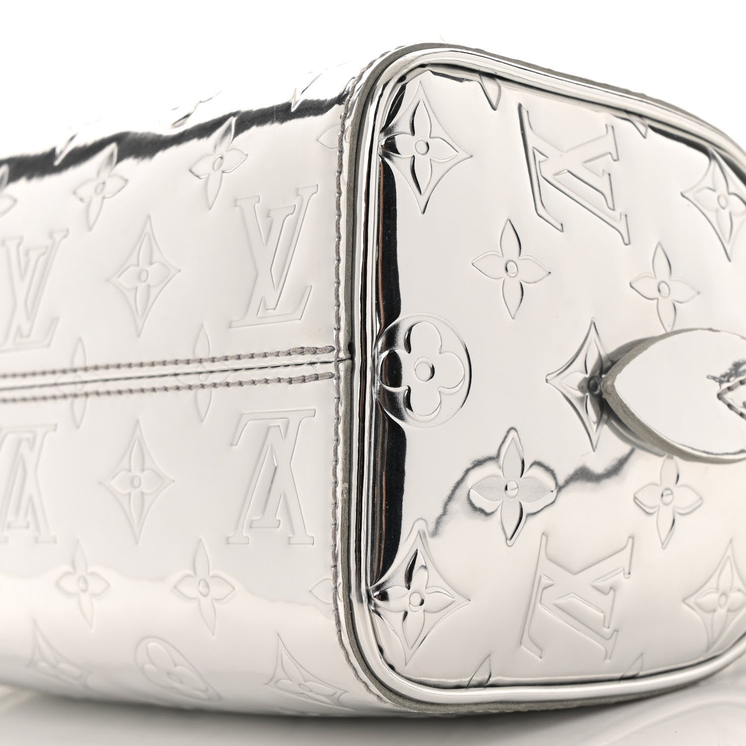 Louis Vuitton Monogram Miroir Speedy Bandouliere 20 Silver 9 of 12