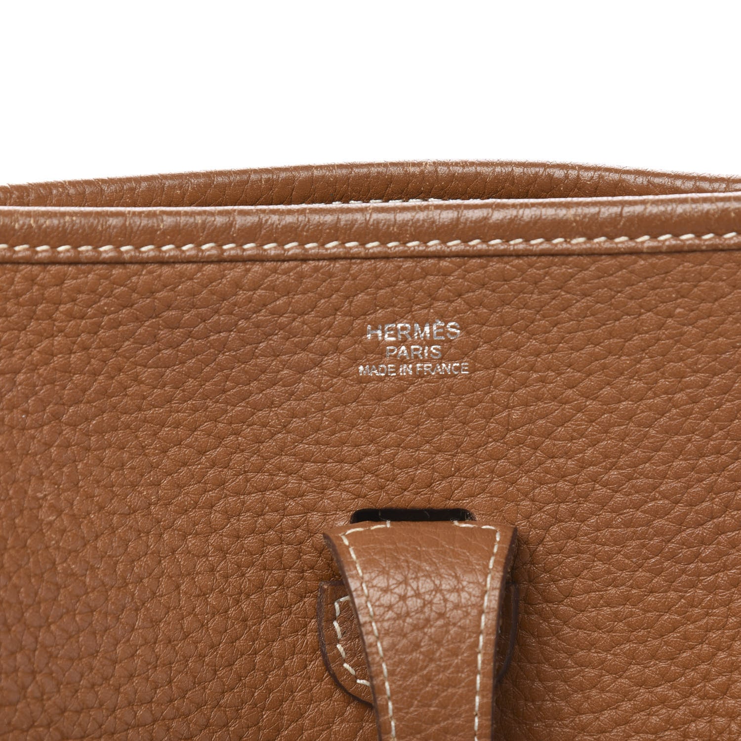 Hermes Taurillon Clemence Evelyne III GM Gold 5 of 9