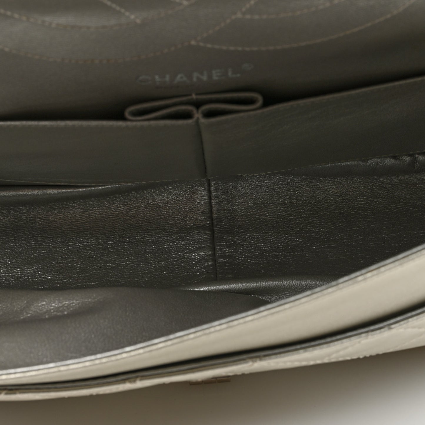 Metallic Lambskin Quilted 2.55 Reissue 227 Flap Silver