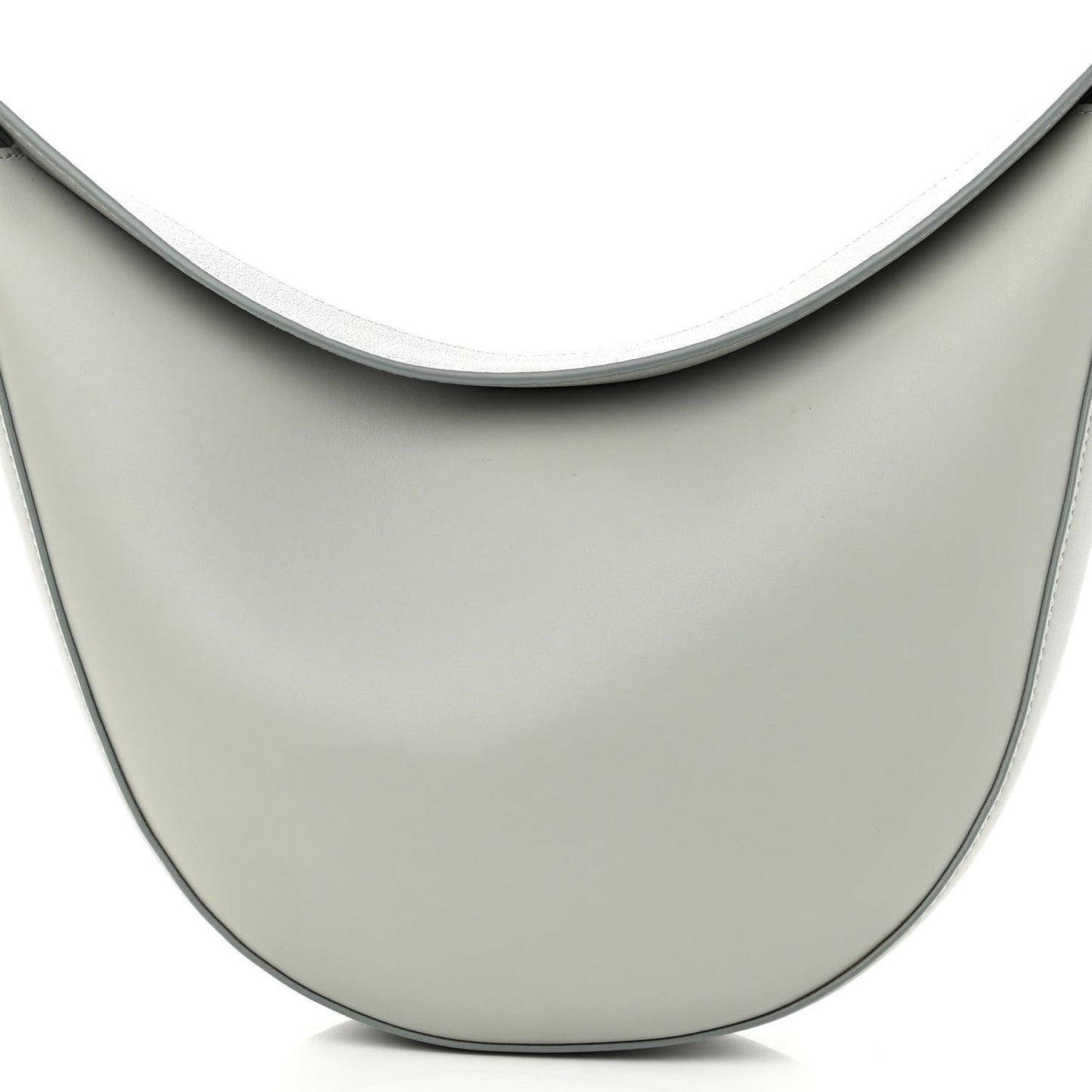 Satin Calfskin Jacquard Luna Bag Ash Grey