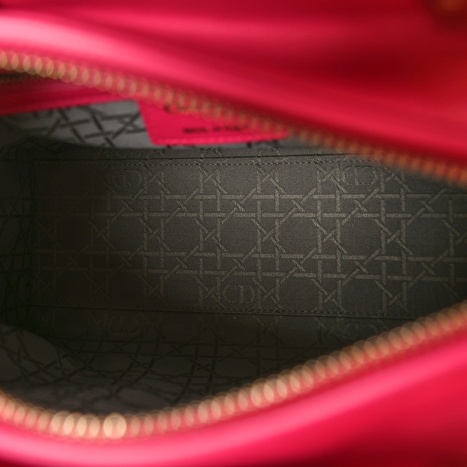 Christian Dior Lambskin Cannage Medium Lady Dior Fuchsia 5 of 8