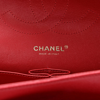 Chanel Caviar Quilted Jumbo Double Flap Red 6 of 9